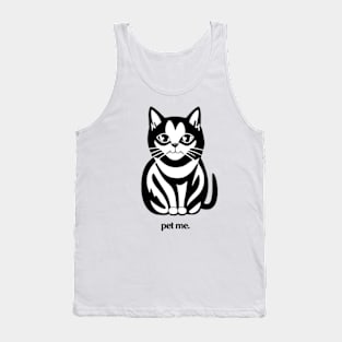 Cat - pet me Tank Top